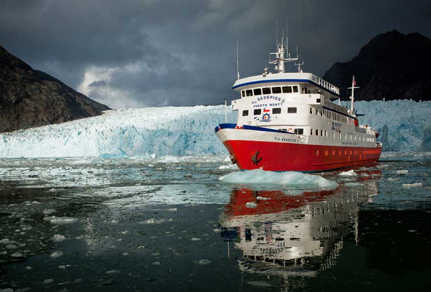 Cruceros Patagonia - Skorpios II<br />Campos de Hielo Norte <br />Ruta Chonos