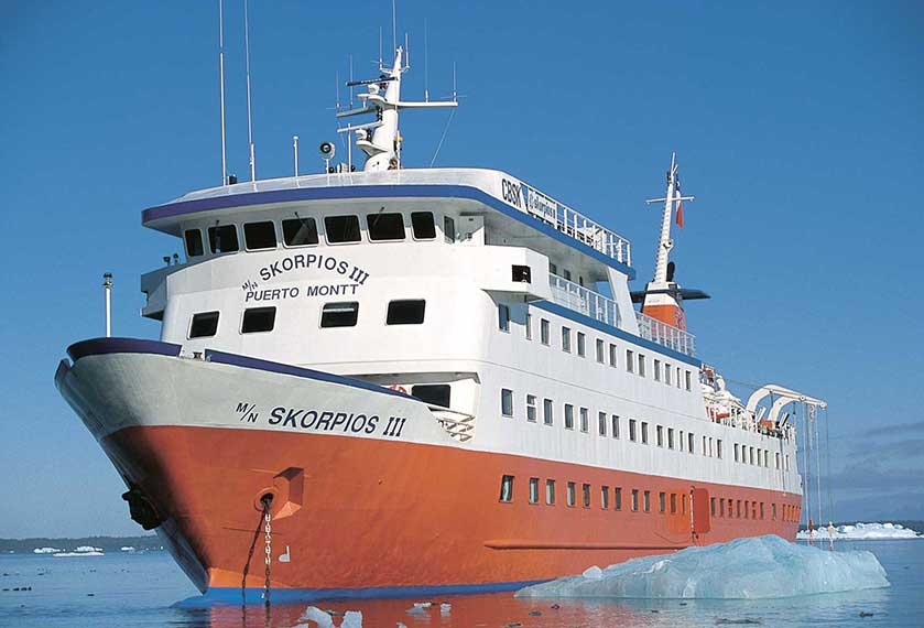 Cruceros Patagonia - Skorpios III<br />Campos de Hielo Sur <br />Ruta Kaweskar