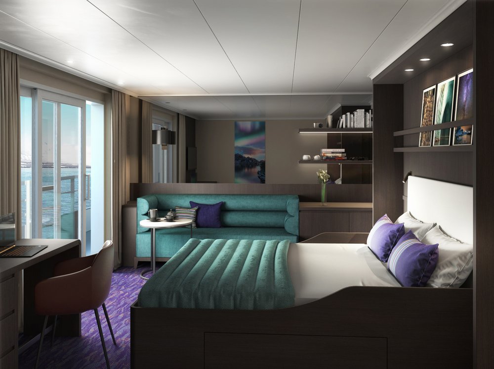Cabina Gran Suite con Balcón Privado - Cubierta 7