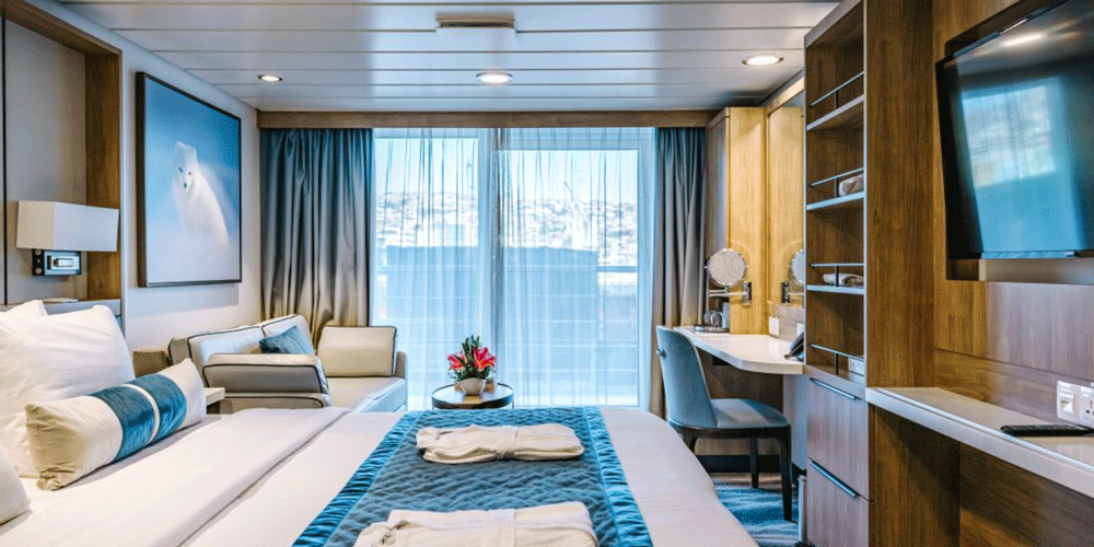Camarote Categoría C Sup - Camarote Superior con Balcón - Deck 4: Bering Deck & Deck 6: James Cook Deck